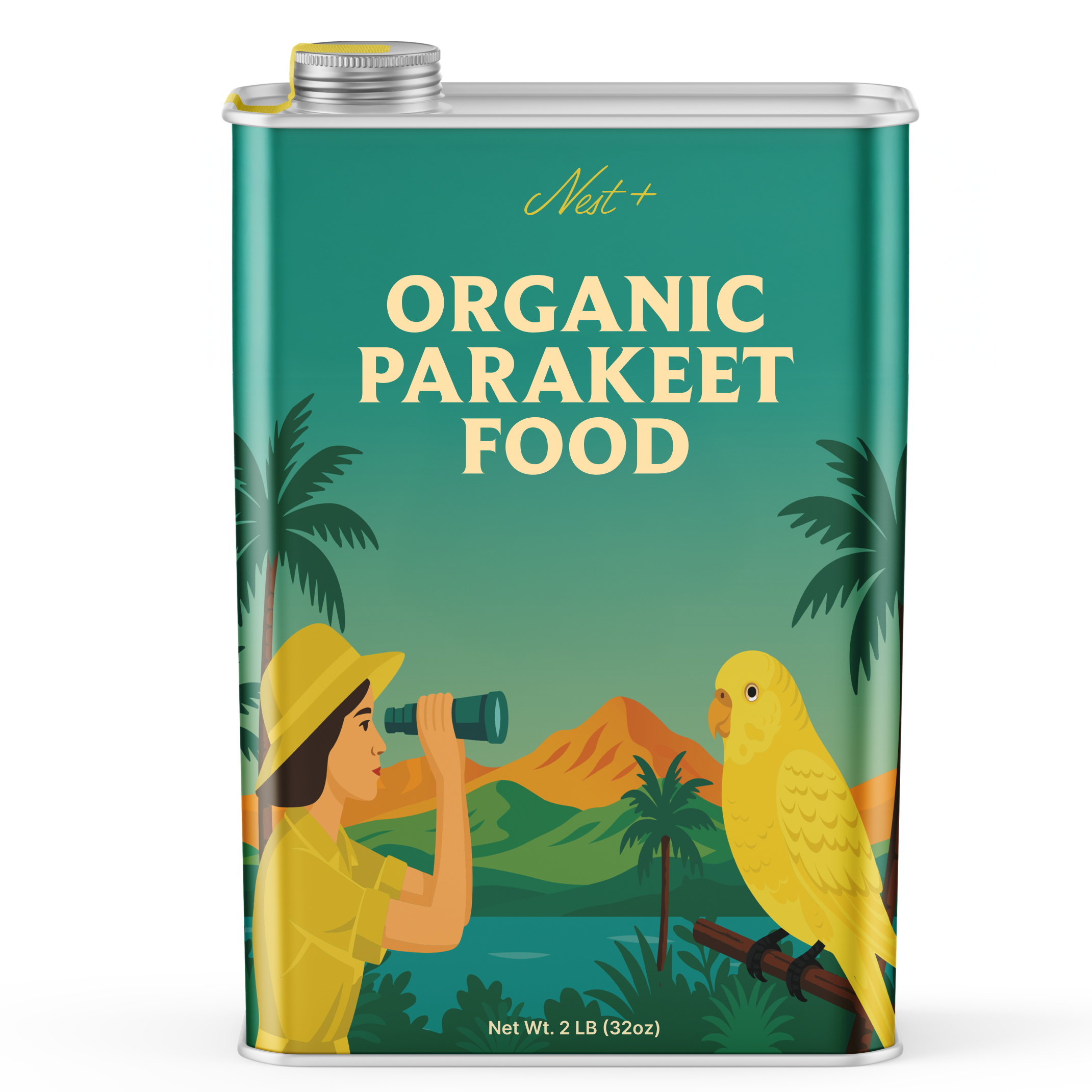 100% Organic Parakeet Food (2lb Tin)